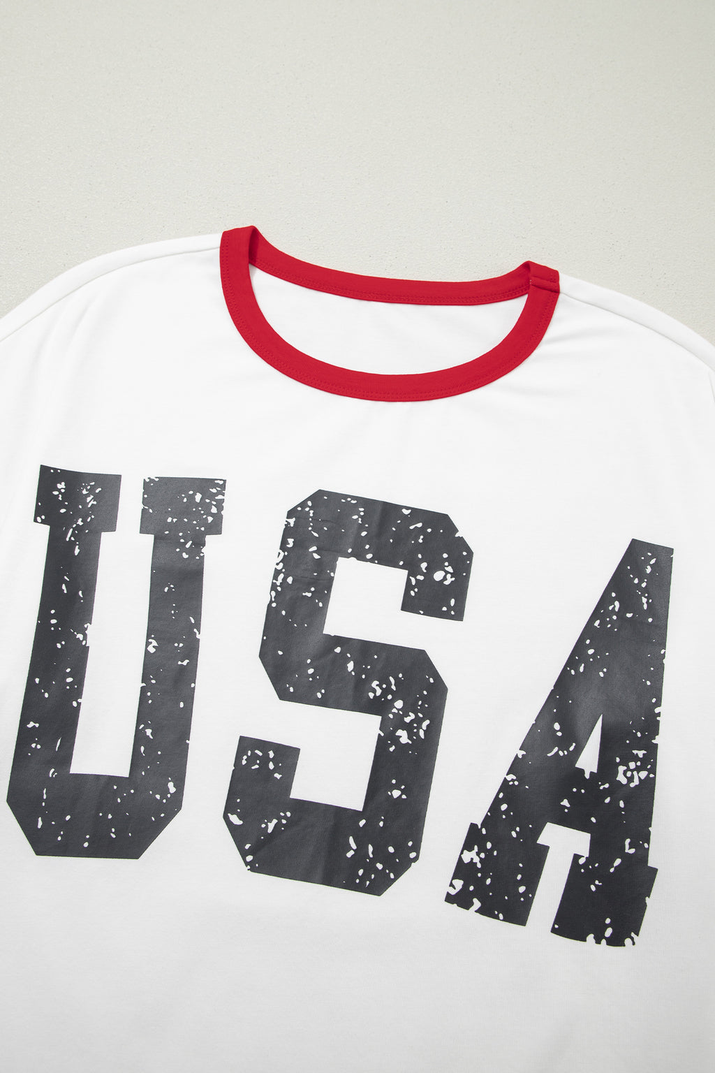 USA Varsity Striped  Tee