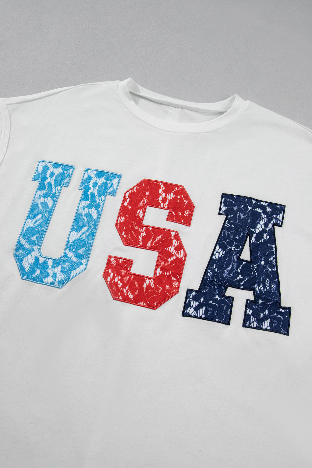 USA Color Block Dolman Tee