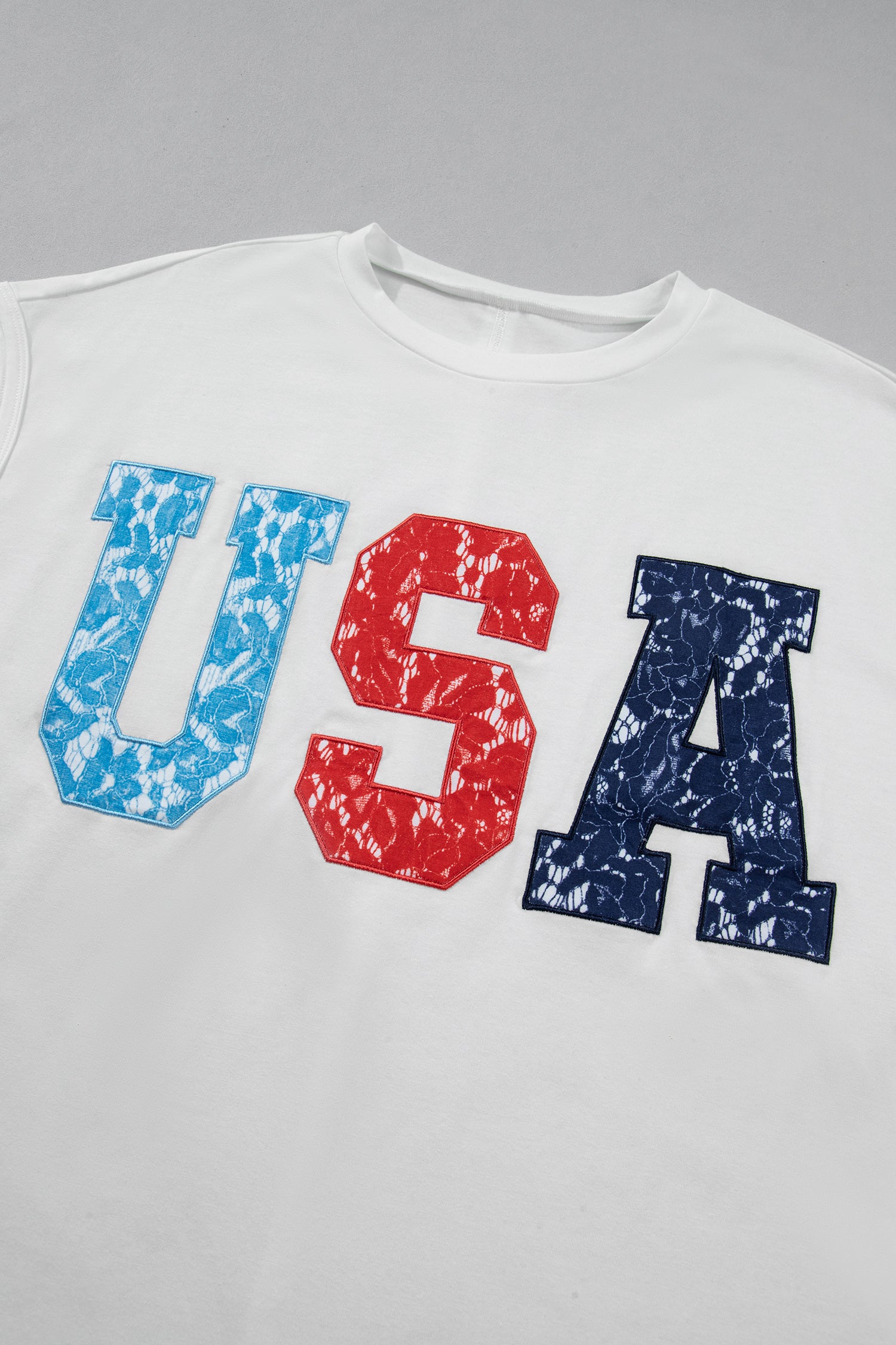 USA Color Block Dolman Tee