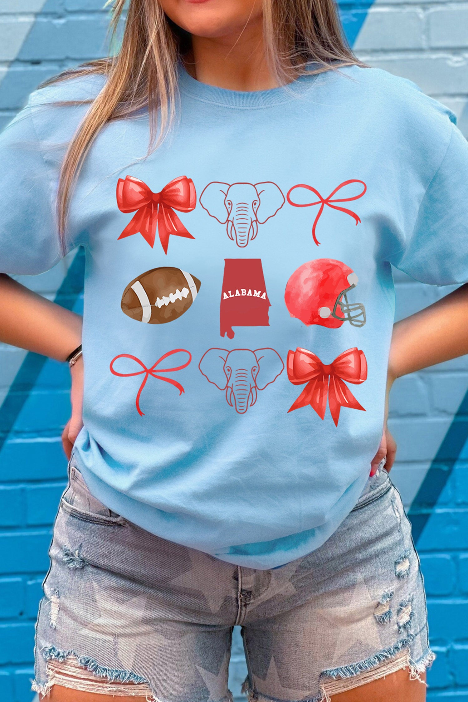 Crimson Cutie Football Tee