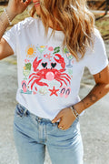 Summer Vacation Crab Tee