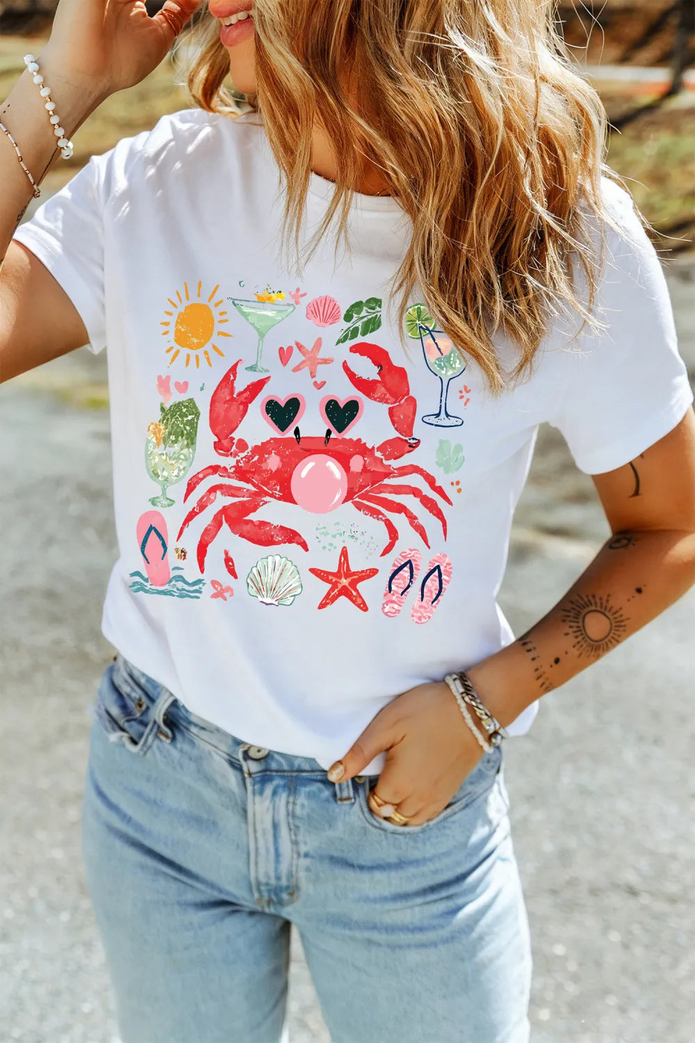 Summer Vacation Crab Tee
