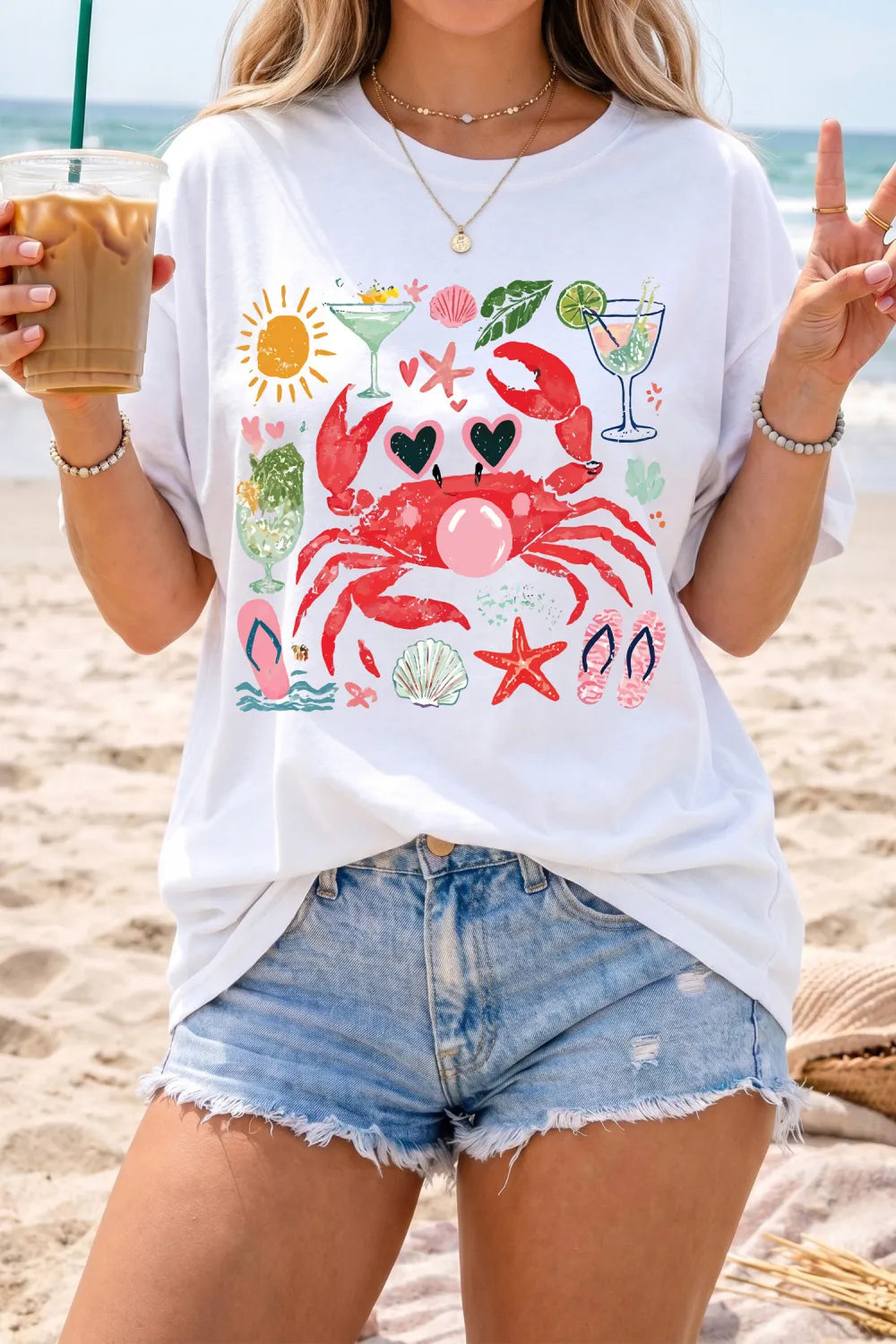 Summer Vacation Crab Tee