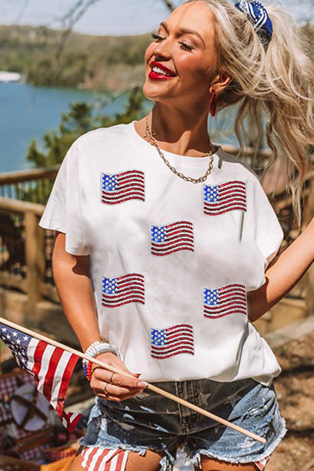 Sequin American Flag