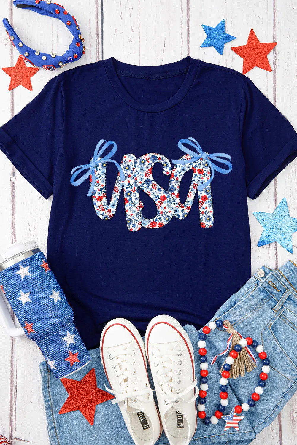 Floral USA Graphic