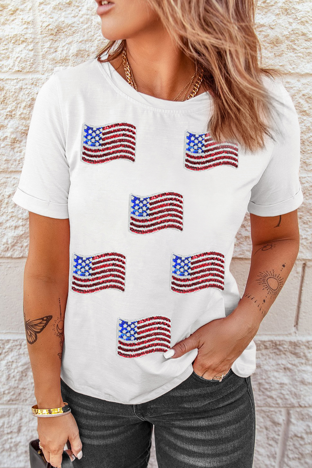 Sequin American Flag