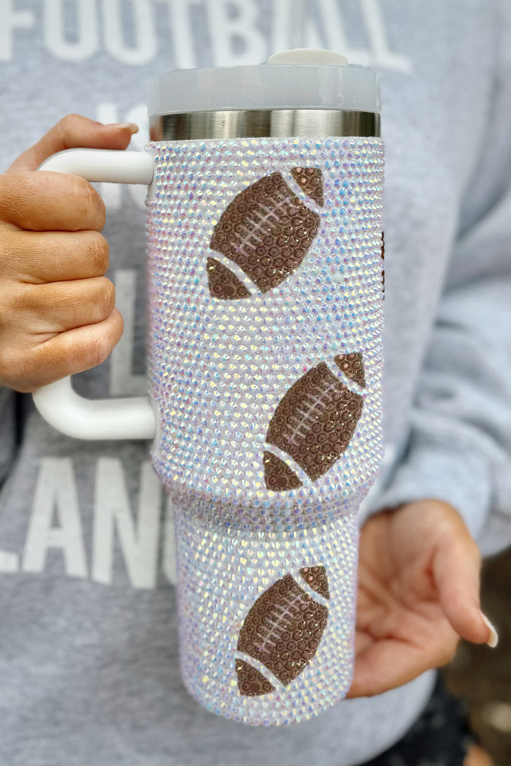 Game Day Football 40oz Tumbler